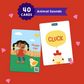 Flashcards - Animal Sounds (40 Cards)