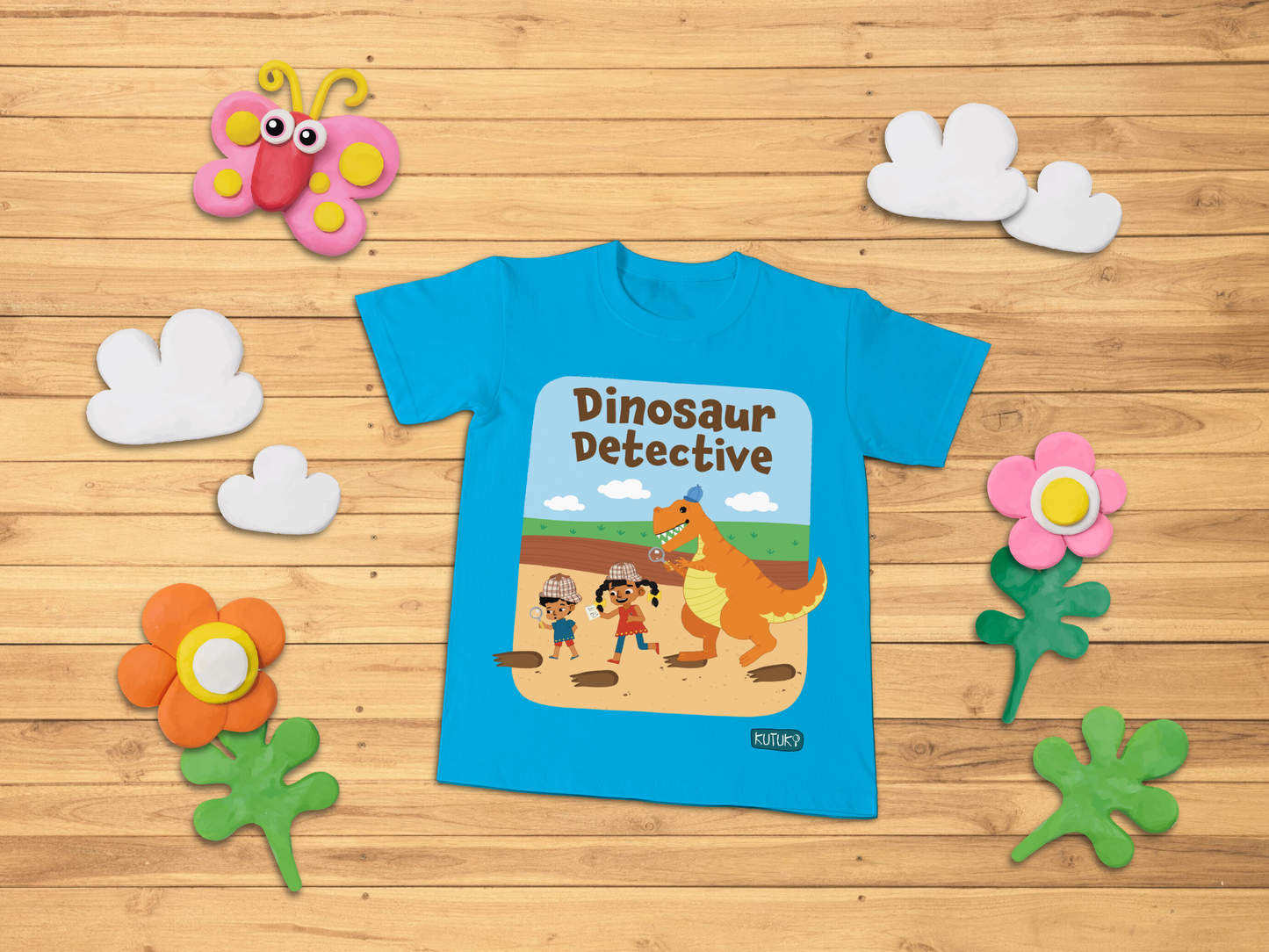 Kids T Shirt - Dinosaur Detective