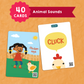 Flashcards - Animal Sounds (40 Cards)