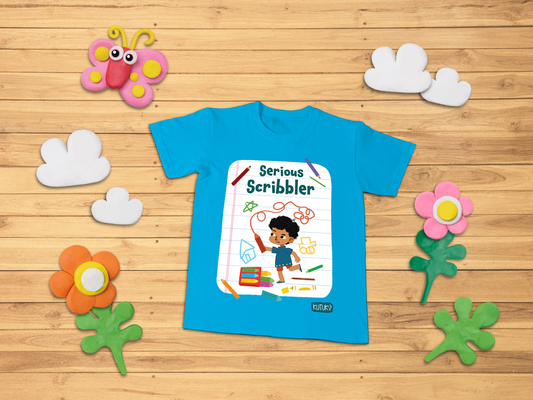 Kids T Shirt - Serious Scribbler