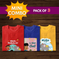 Mini Combo - Pack of 3 T Shirts